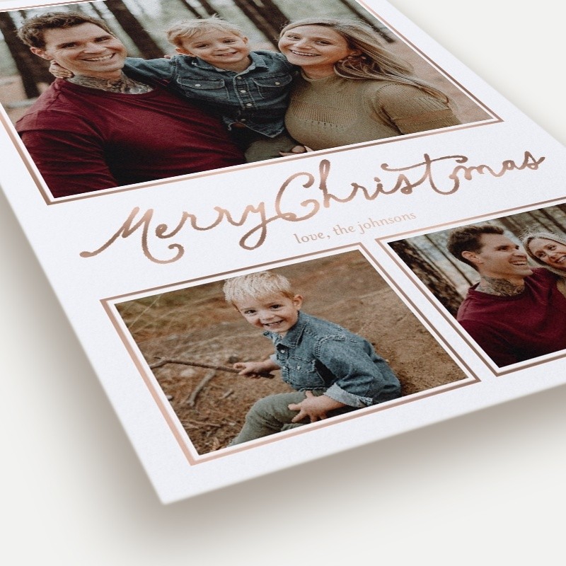 Framed Six Holiday Card