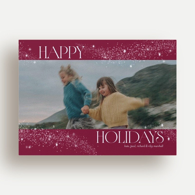 Celestial Sparkle Holiday Card