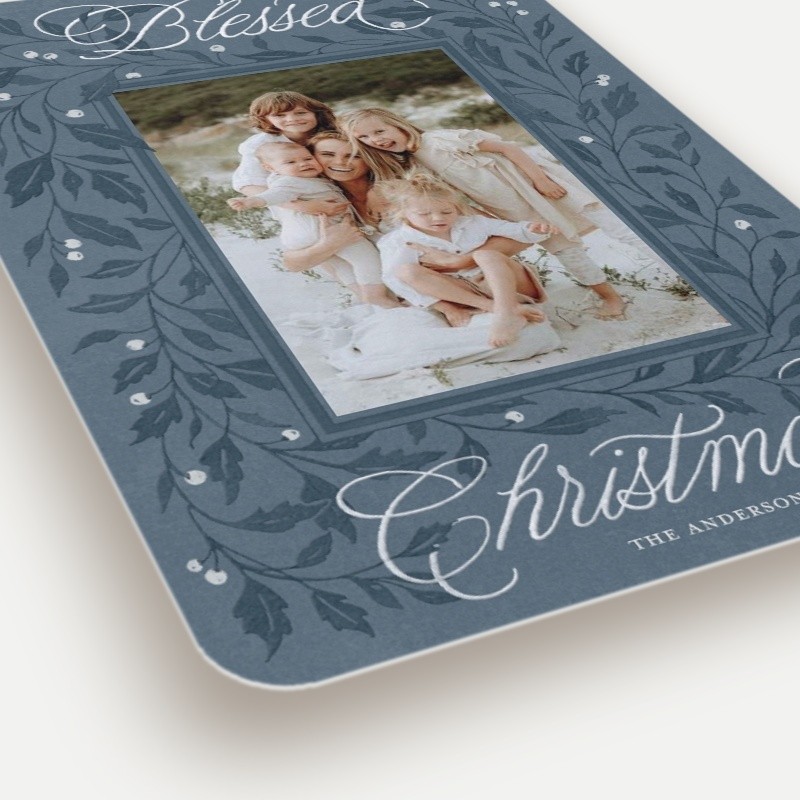 Holly Frame Holiday Card