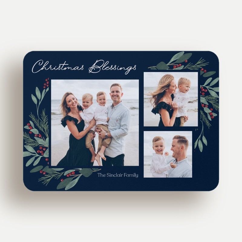 Berry Foliage Holiday Card