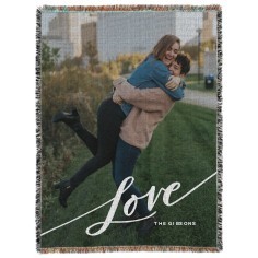 Tilted Love Script Portrait