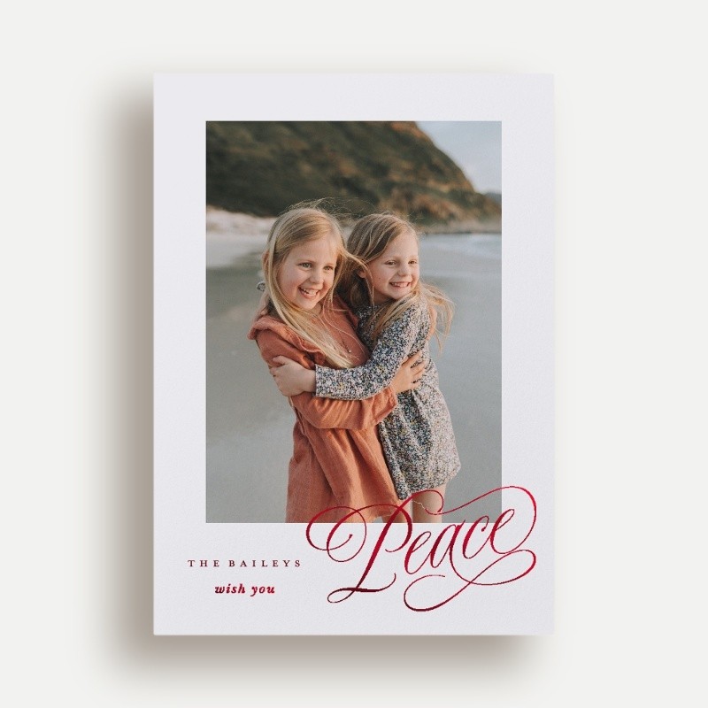 Joy Script Holiday Card