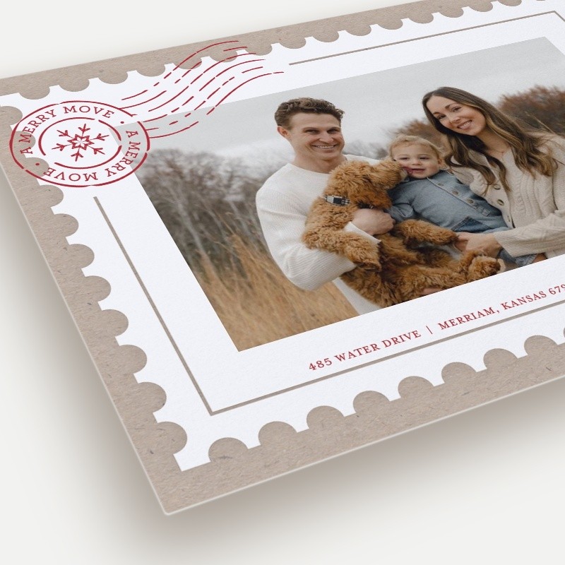 Merry Postmark Moving Announcement