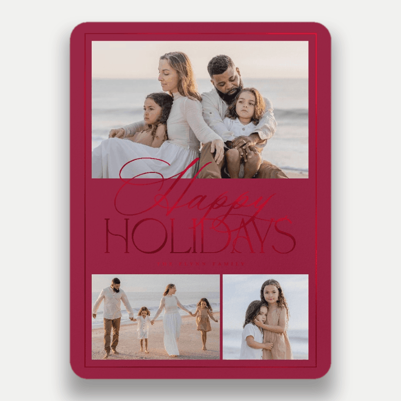 Refined Collage Holiday Card