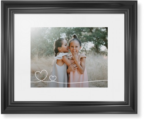 Double Heart Line Art