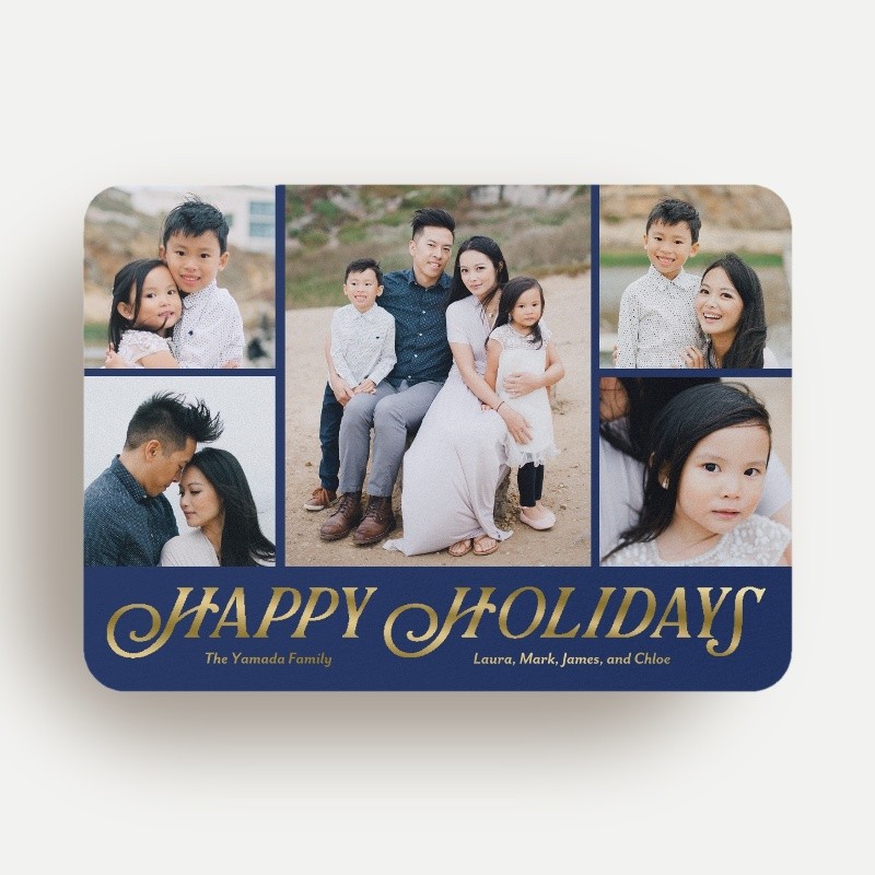Classic Serif Holiday Card
