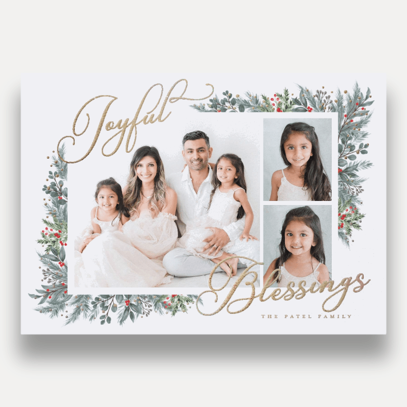 Wrapped Botanicals Holiday Card