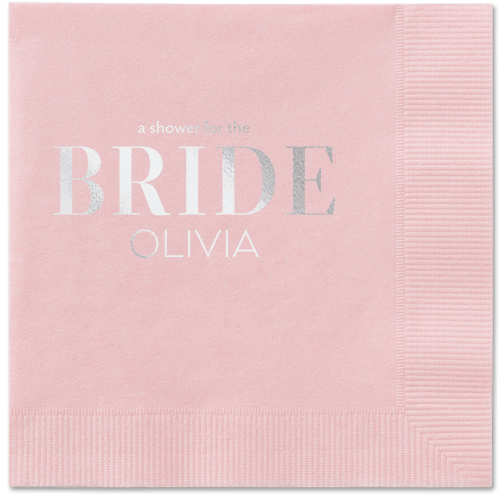Grey and Blush Wedding Napkins