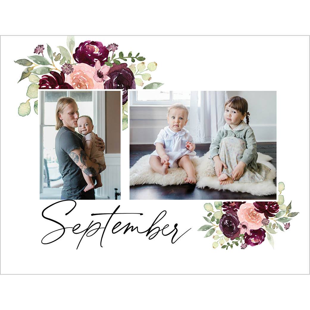 Seasonal Watercolor Florals by Kim Thoa 8x11 undefined  Wall Calendar