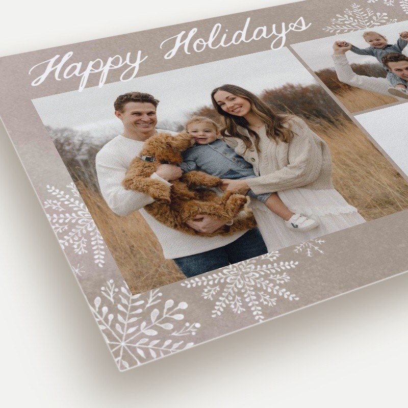 Scattered Snowflakes Holiday Card