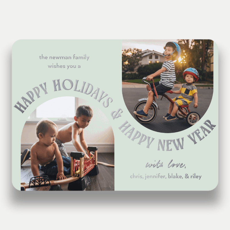 Arched Greeting Holiday Card