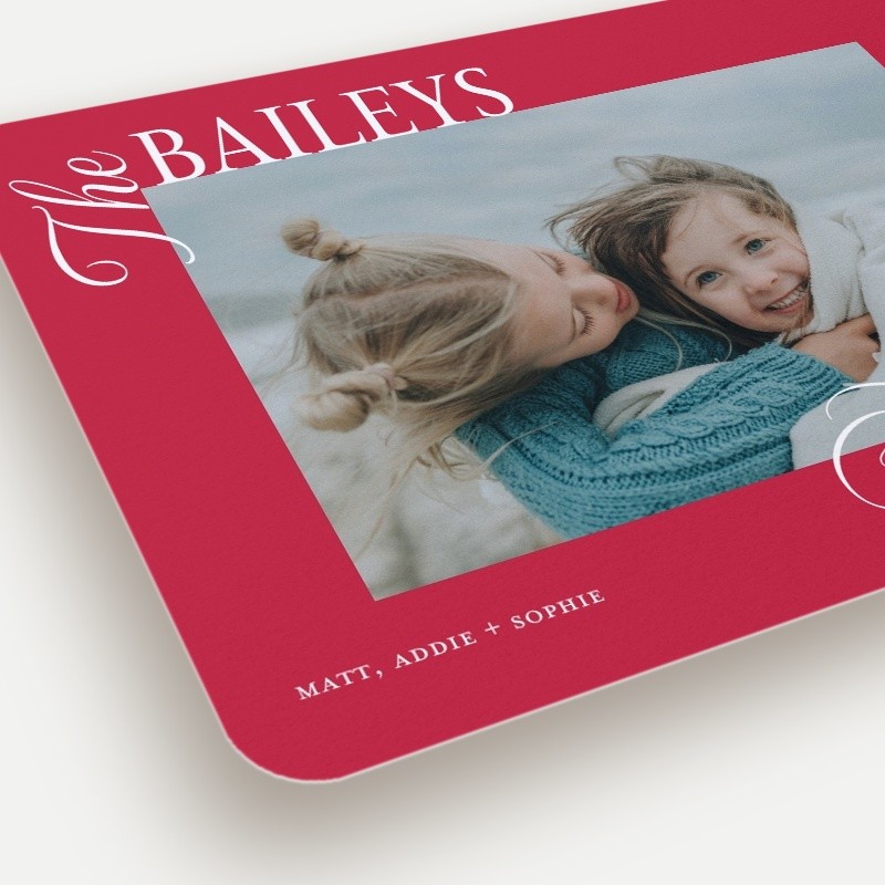 Bold Clipped Holiday Card