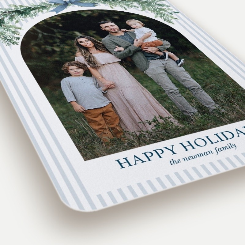 Garland Bow Holiday Card