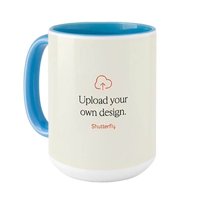 Upload Your Own Design Photo Mug Upload Your Own Design 15oz Multicolor Photo Mug
