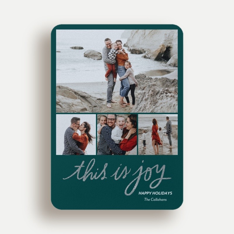 Handwritten Joy Holiday Card