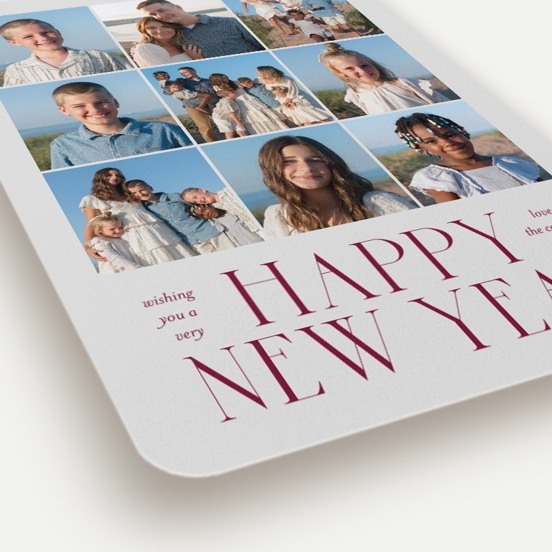 Bold Snapshot New Year's Card