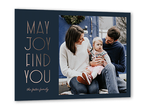 Finding Joy 5x7 Black  Holiday Card