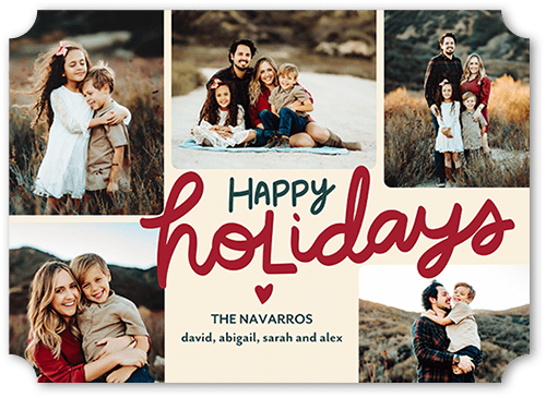 Loving Season 5x7 Beige  Holiday Card