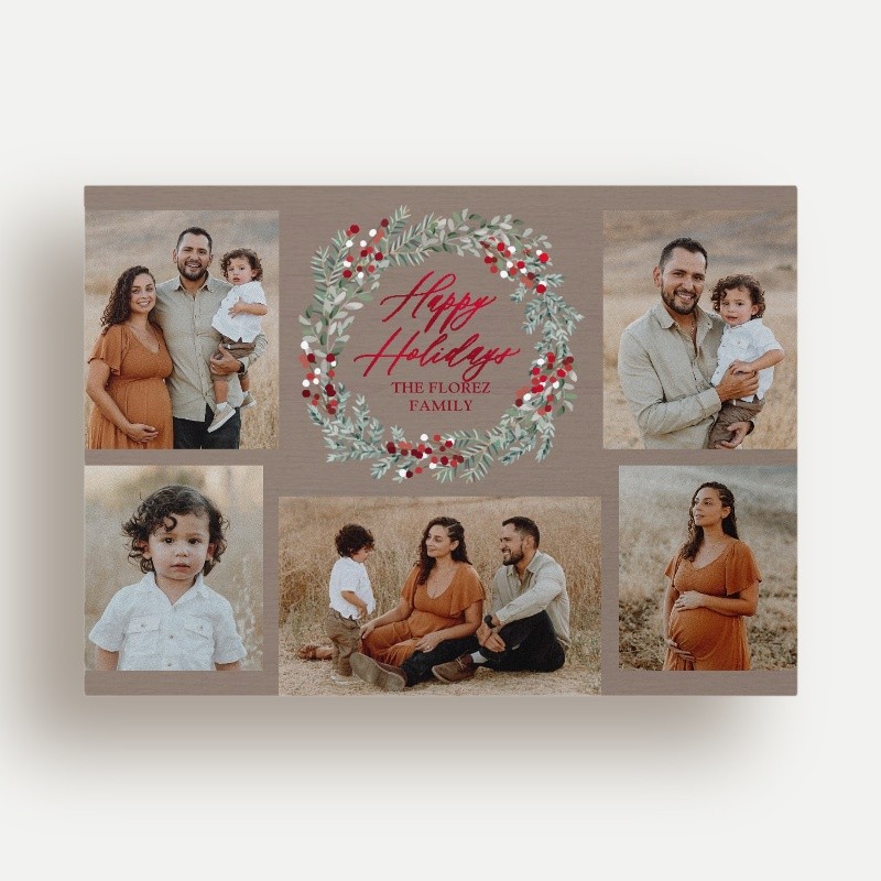 Berry Wreath Holiday Card