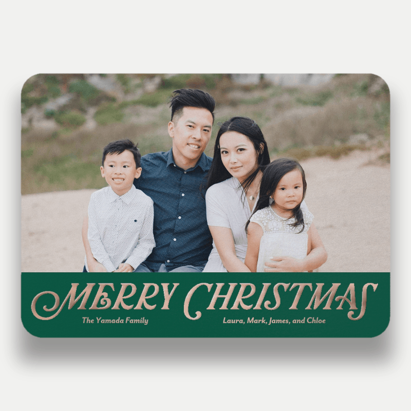 Classic Serif Holiday Card