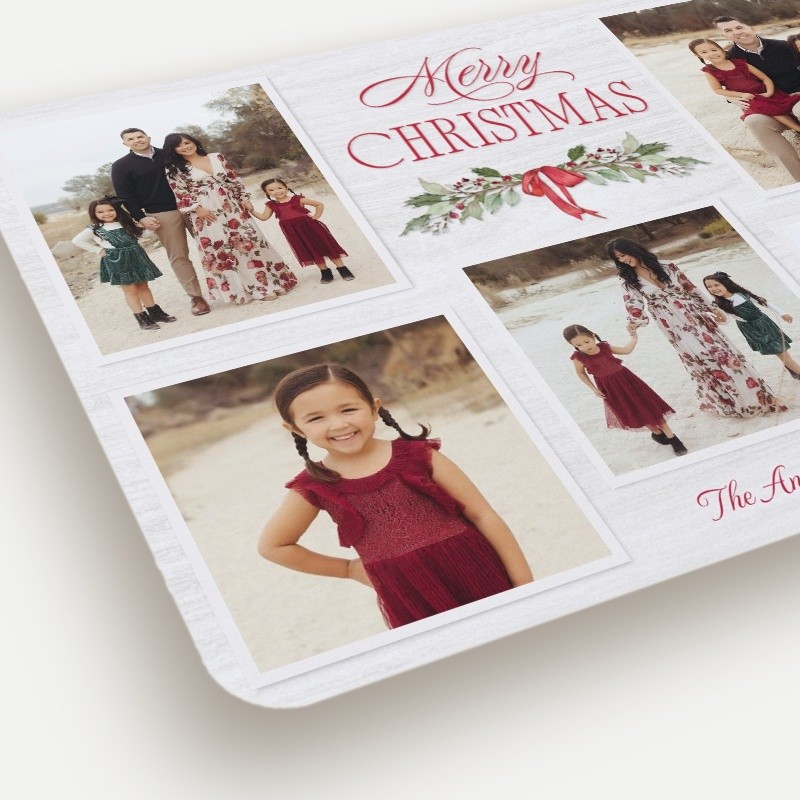 Holly Swag Holiday Card