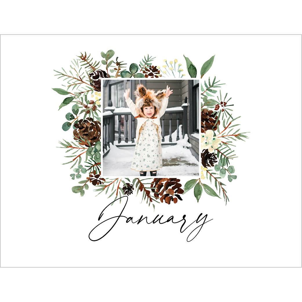 Seasonal Watercolor Florals by Kim Thoa 8x11 undefined  Wall Calendar