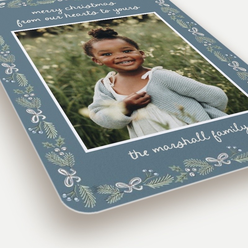 Festive Bow Border Holiday Card