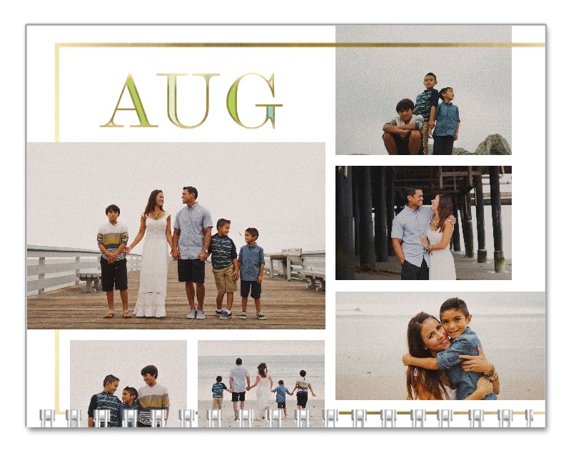 Gilded Jewel Tones 8x11 undefined  Wall Calendar