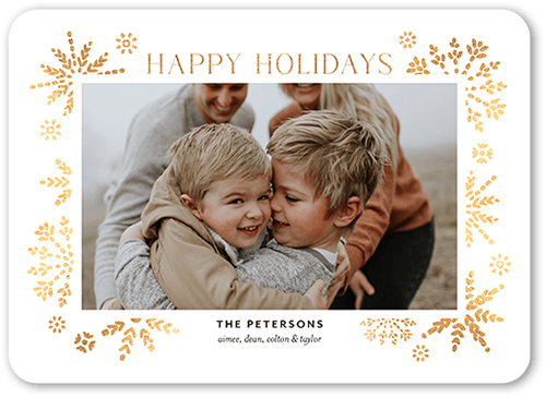 Editable Snowflake Frame