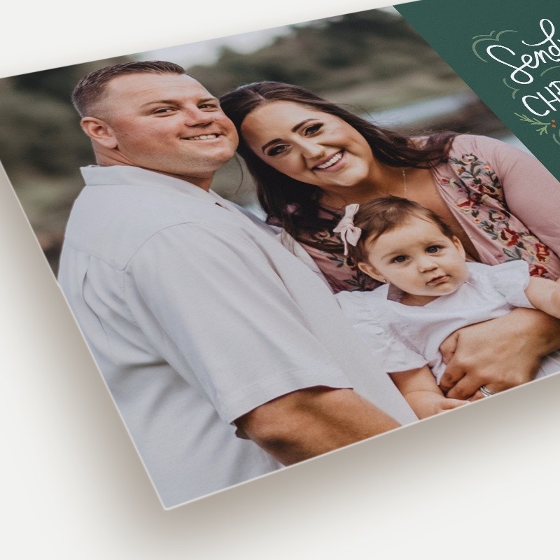 Cheerful Grid Holiday Card