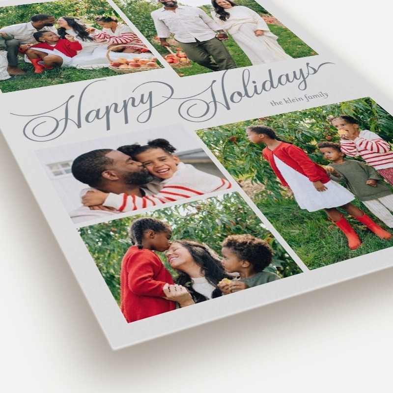 Script Collage Holiday Card