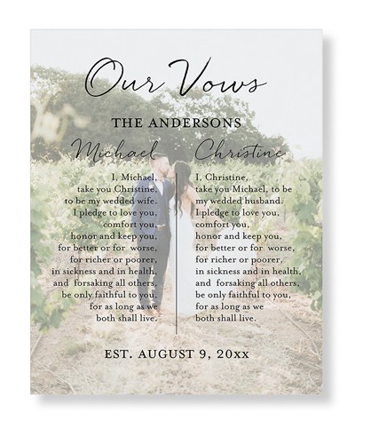 Cute Vow Renewal Wall Art 