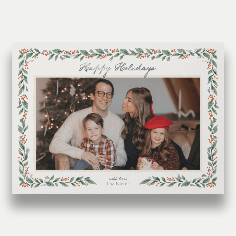Botanical Frame Holiday Card