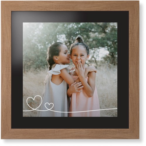 Double Heart Line Art