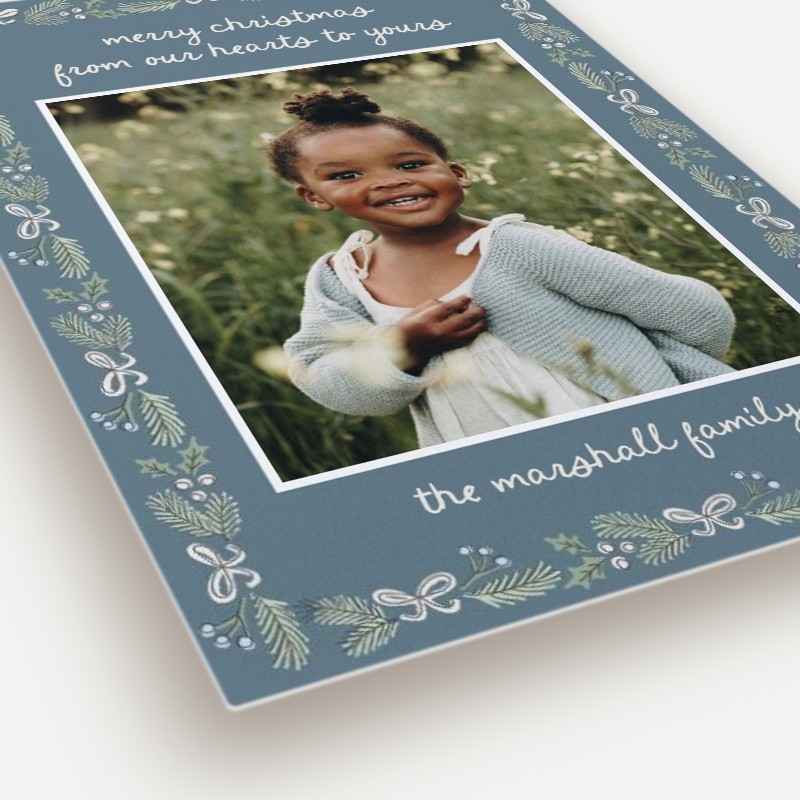 Festive Bow Border Holiday Card