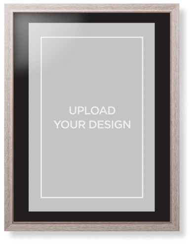 Framed Prints: Upload Your Own Design Portrait Rustic Modern Frame Black Top Mat 24x36 1 Photo Shutterfly