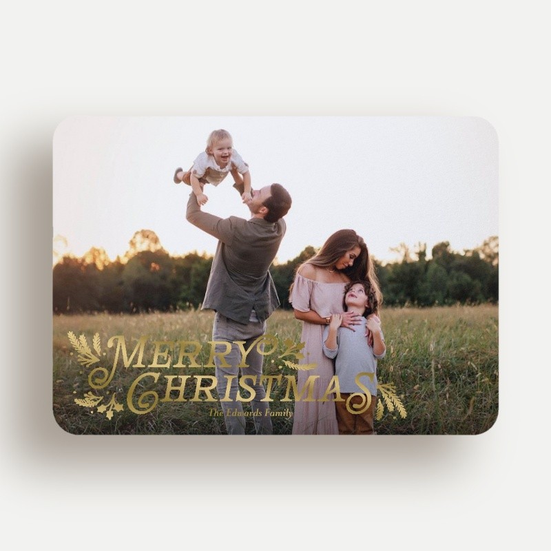 Botanical Swash Holiday Card