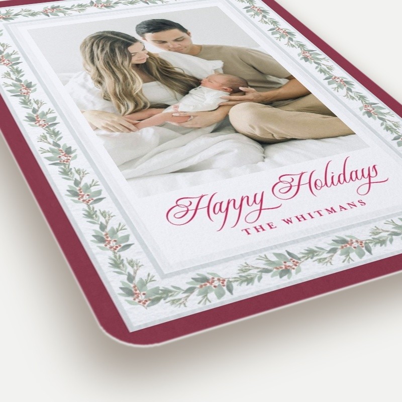 Painted Foliage Holiday Card