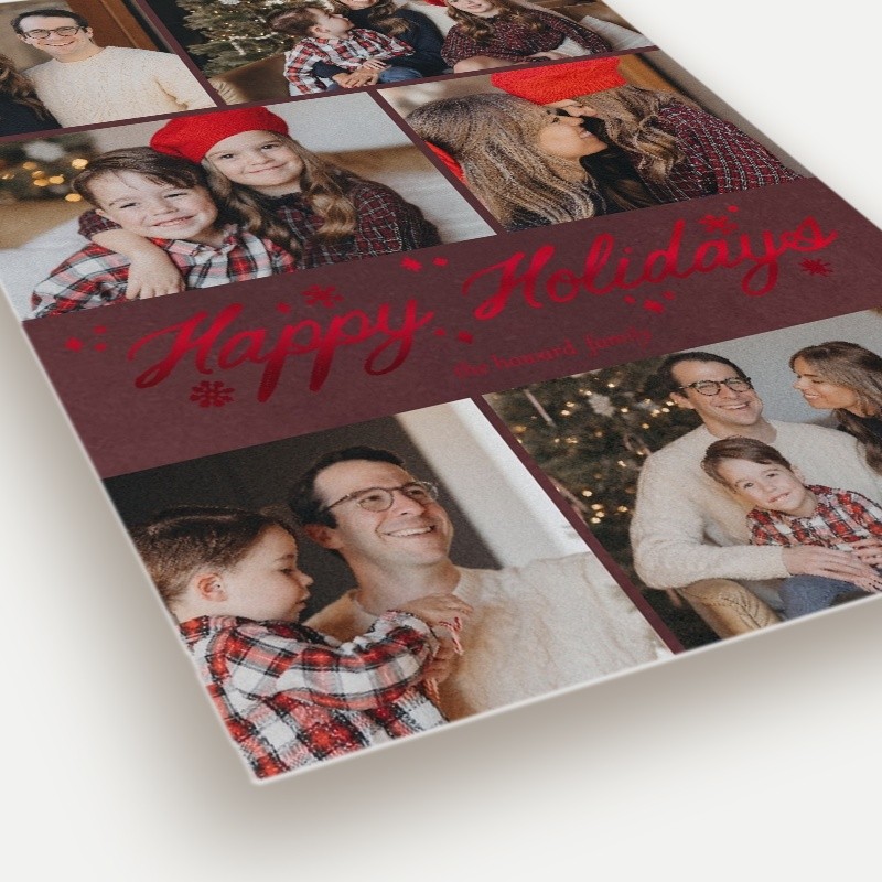 Snowflake Script Holiday Card