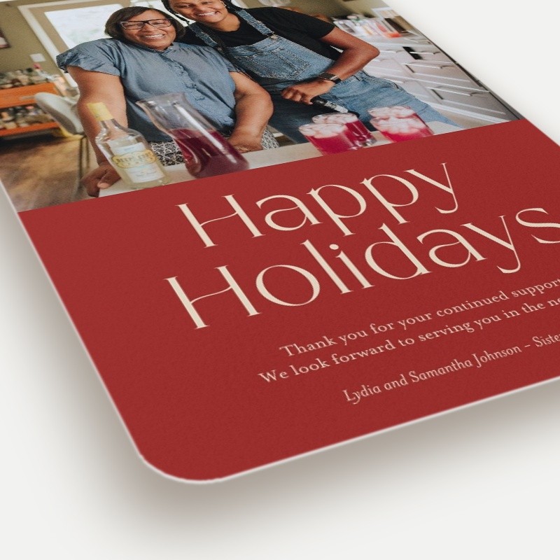 Bold Wishes Holiday Card