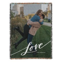 Tilted Love Script Portrait