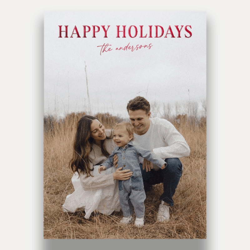 Vivid Greeting Holiday Card