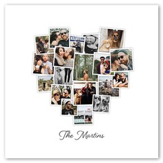 Tilted Heart Collage Portrait