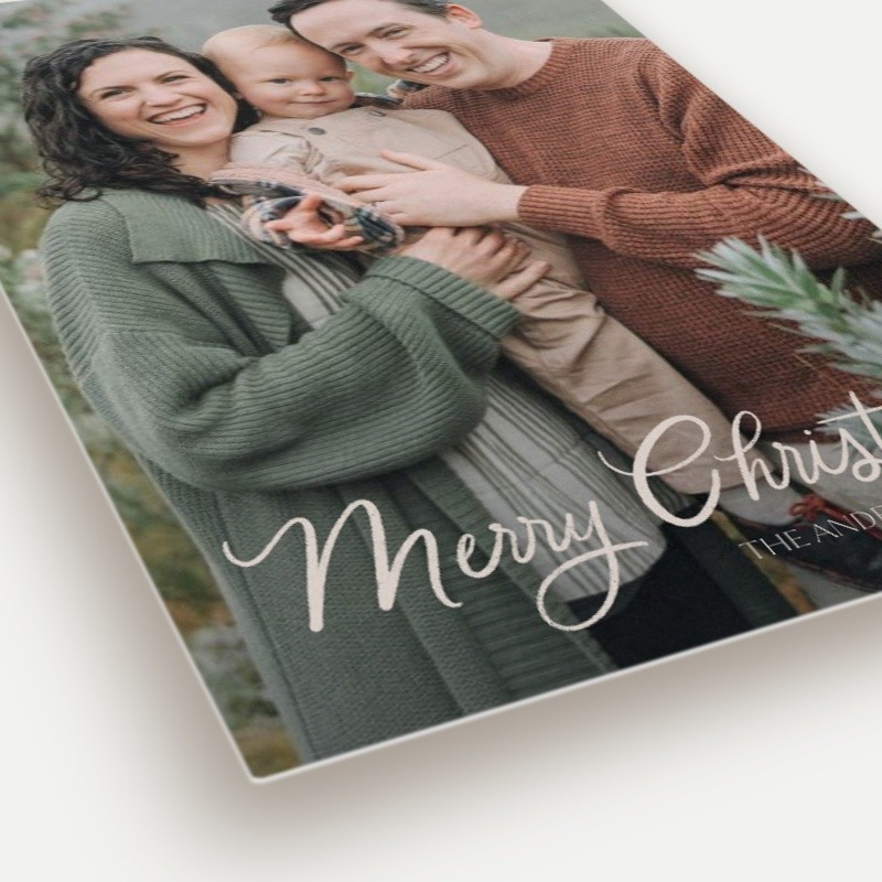 Script Overlay Holiday Card