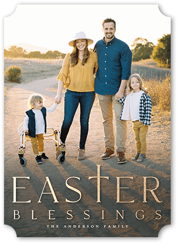 Simple Symbol 5x7 White  Easter Card