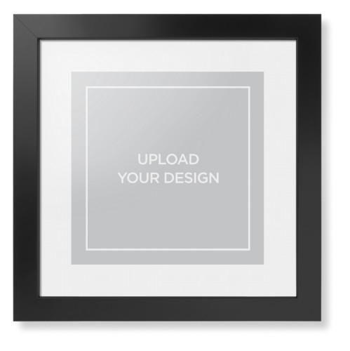 Framed Prints: Upload Your Own Design Portrait Black Contemporary Frame White Top Mat 12x12 1 Photo Shutterfly