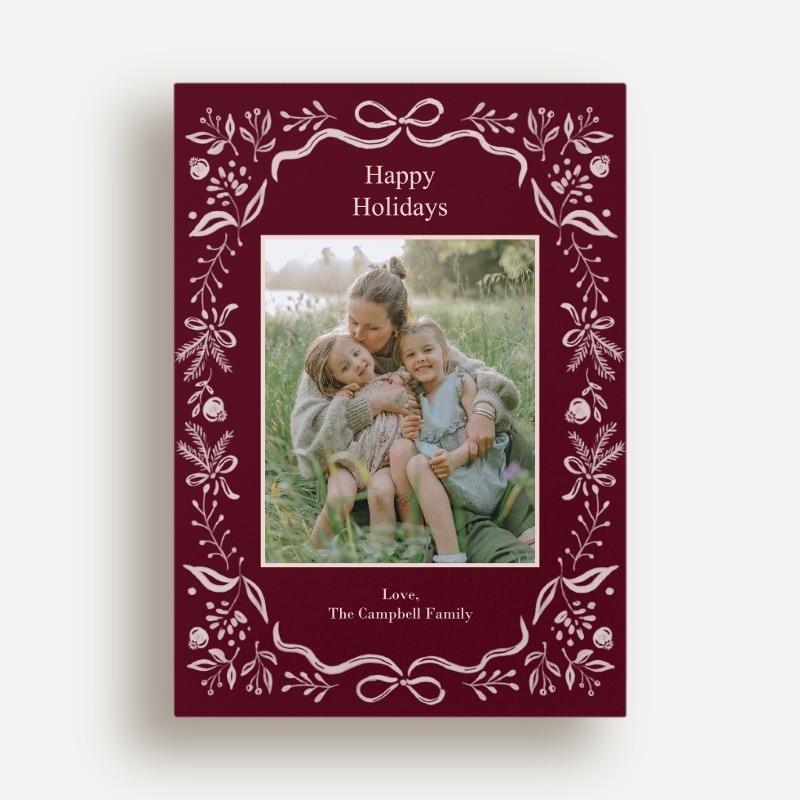 Botanical Storybook Holiday Card