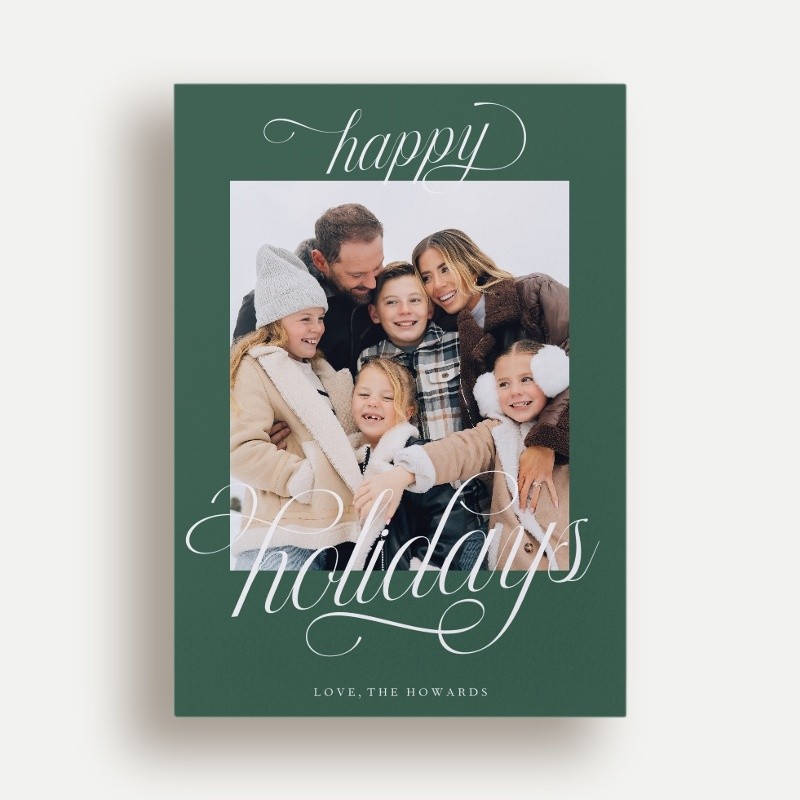 Classic Letters Holiday Card