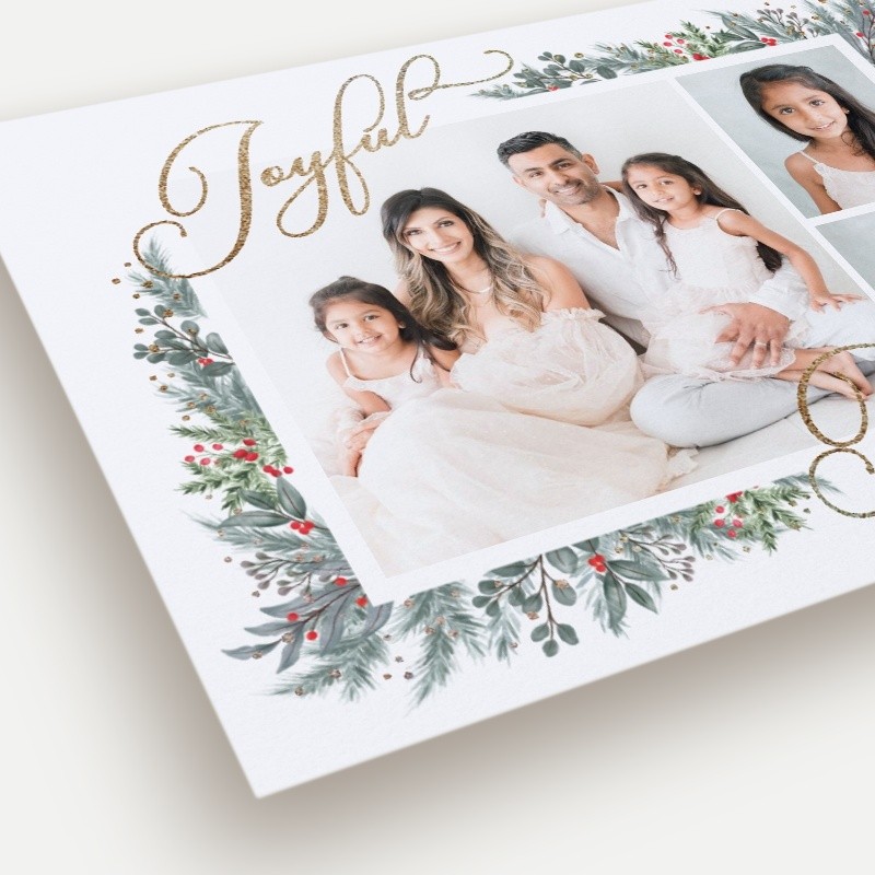 Wrapped Botanicals Holiday Card