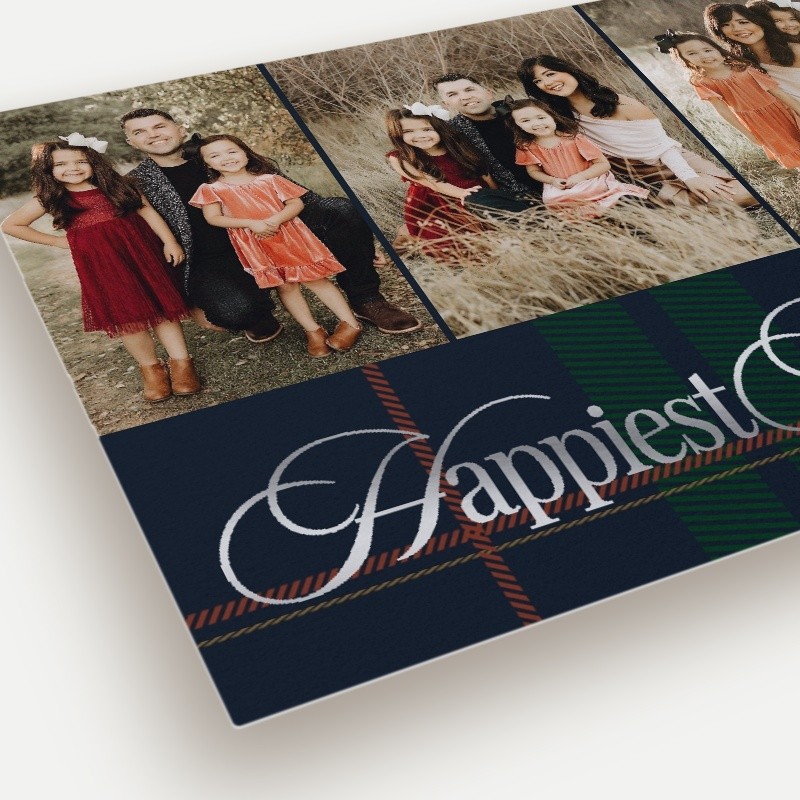 Preppy Plaid Holiday Card